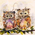 Otto and Oscar - Original - SOLD by artist Rozanne Bell - Wyecliffe Galleries