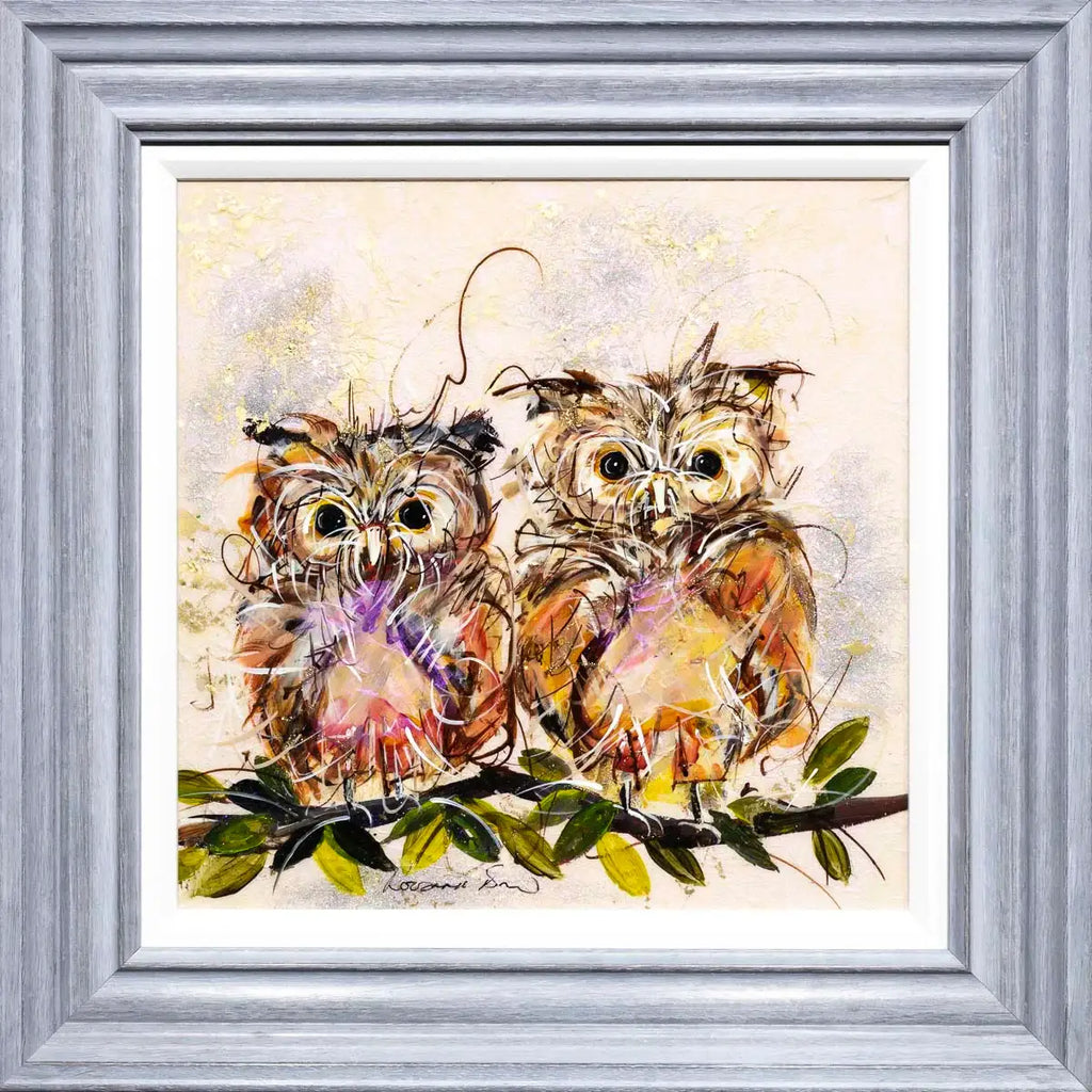 Otto and Oscar - Original - SOLD by artist Rozanne Bell - Wyecliffe Galleries