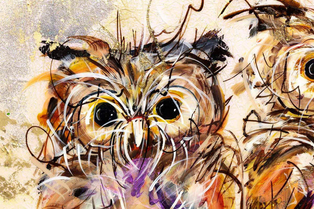 Otto and Oscar - Original - SOLD by artist Rozanne Bell - Wyecliffe Galleries