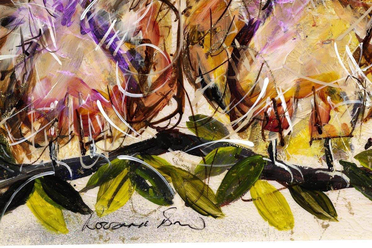 Otto and Oscar - Original - SOLD by artist Rozanne Bell - Wyecliffe Galleries