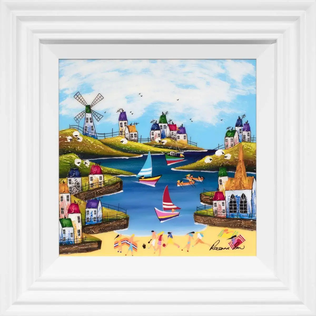 Our Coastline - Original - SOLD by artist Rozanne Bell - Wyecliffe Galleries