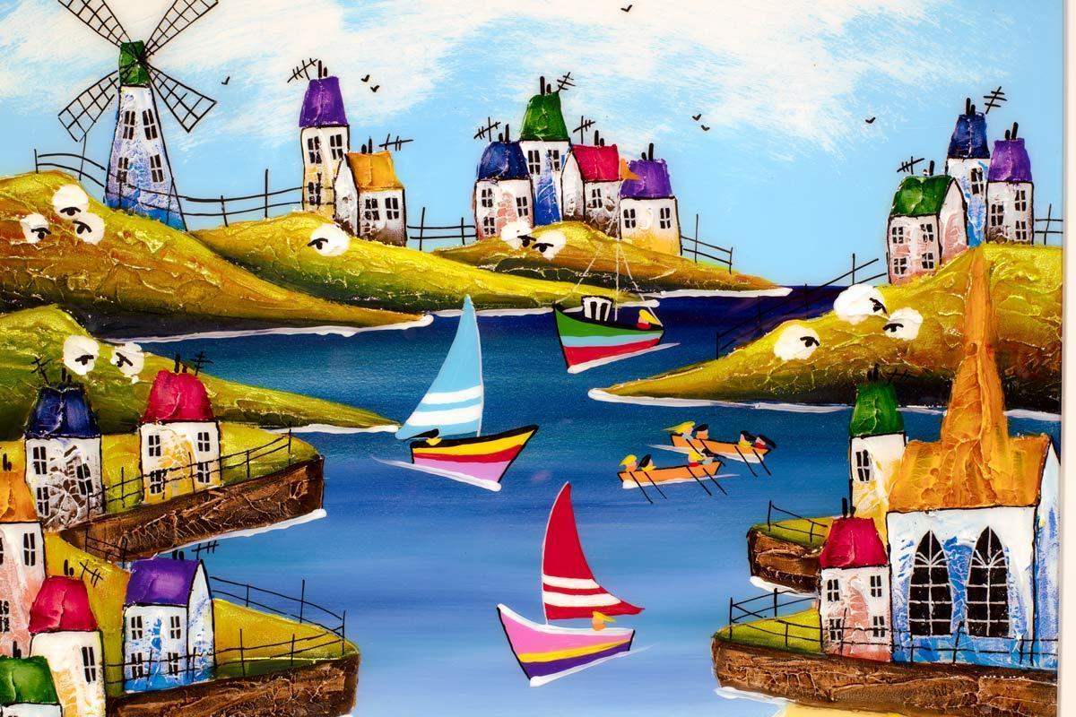 Our Coastline - Original - SOLD by artist Rozanne Bell - Wyecliffe Galleries