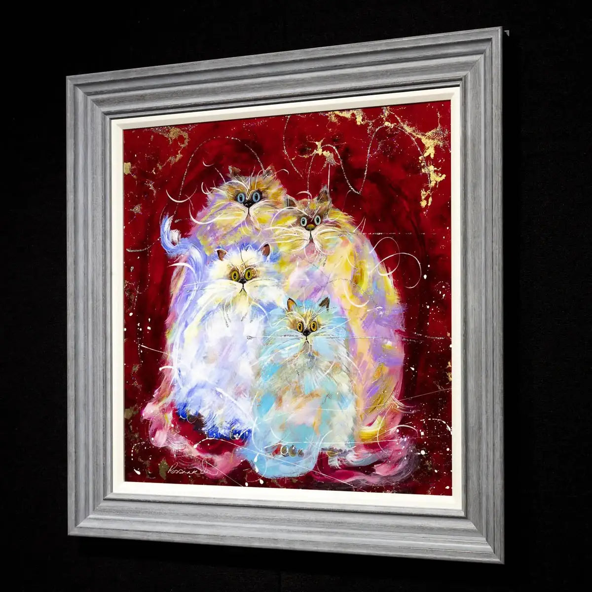 Our Family - Original - SOLD by artist Rozanne Bell - Wyecliffe Galleries