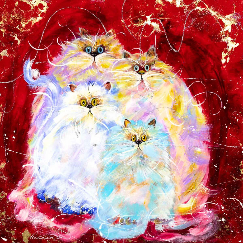 Our Family - Original - SOLD by artist Rozanne Bell - Wyecliffe Galleries