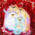 Our Family - Original - SOLD by artist Rozanne Bell - Wyecliffe Galleries