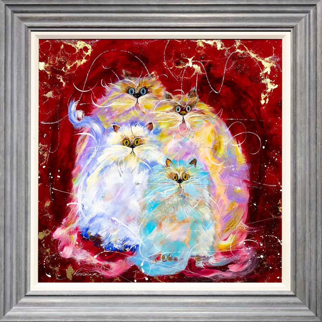 Our Family - Original - SOLD by artist Rozanne Bell - Wyecliffe Galleries