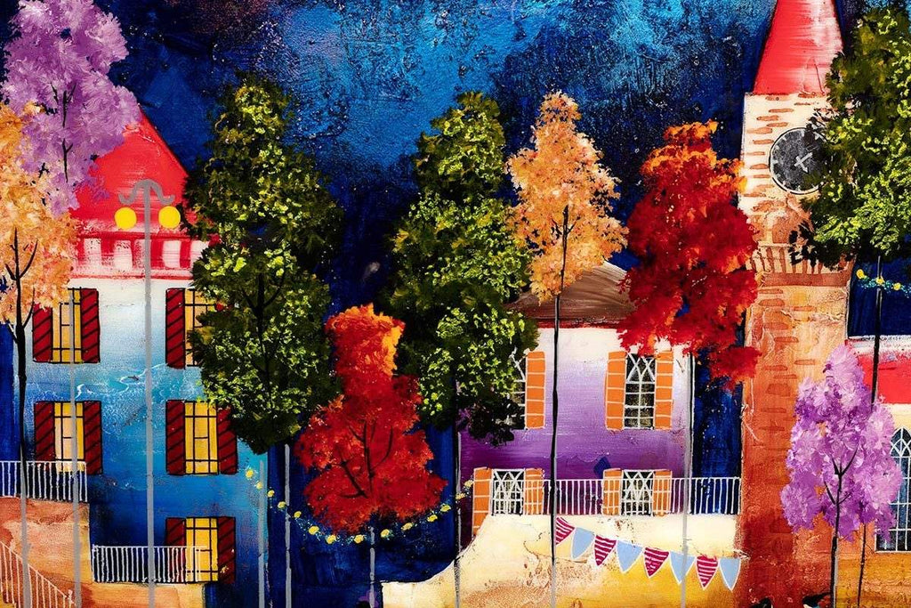 Out On The Town - Original - SOLD by artist Rozanne Bell - Wyecliffe Galleries