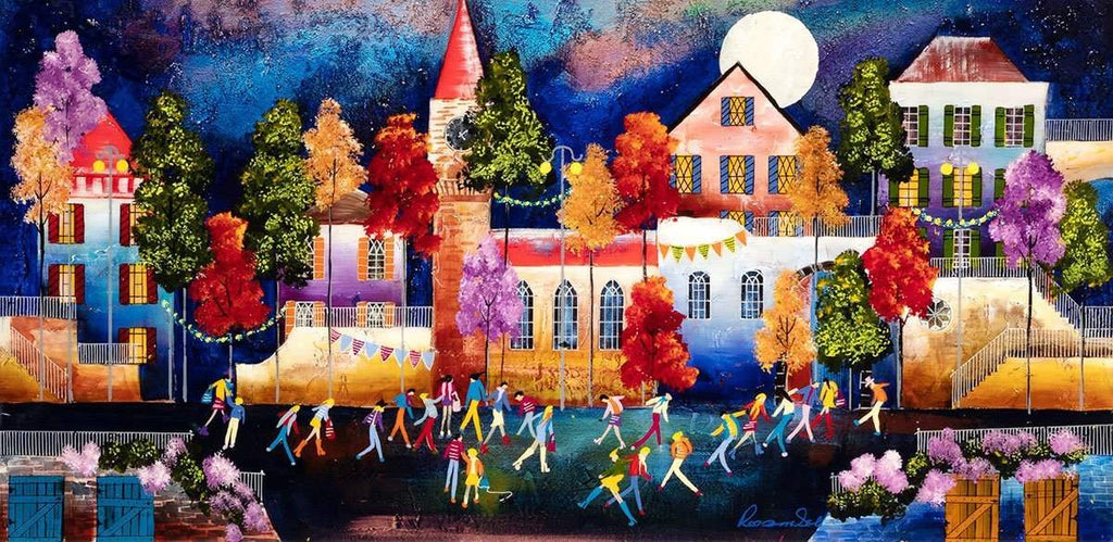 Out On The Town - Original - SOLD by artist Rozanne Bell - Wyecliffe Galleries