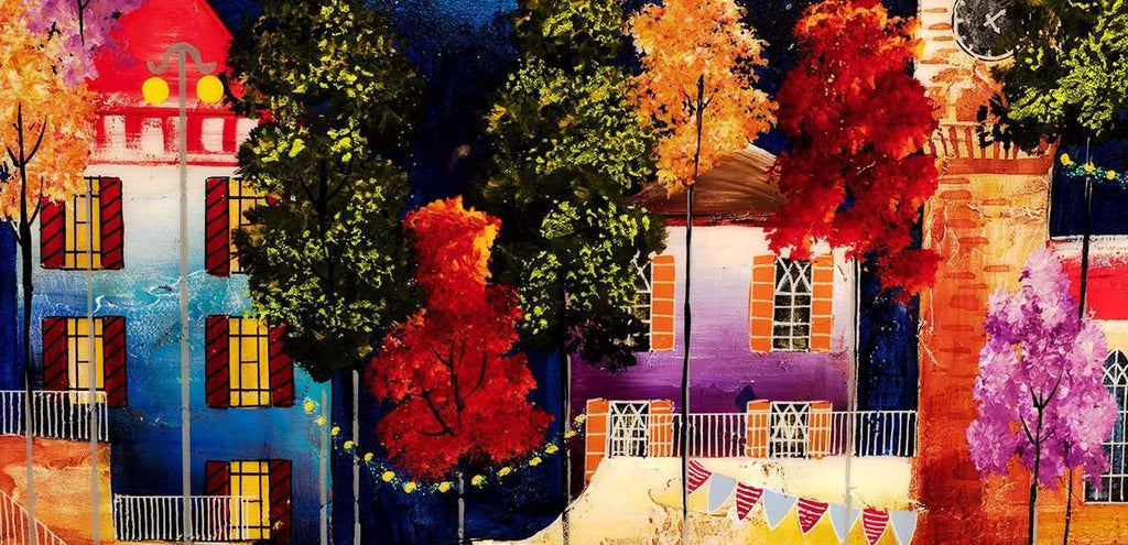 Out On The Town - Original - SOLD by artist Rozanne Bell - Wyecliffe Galleries