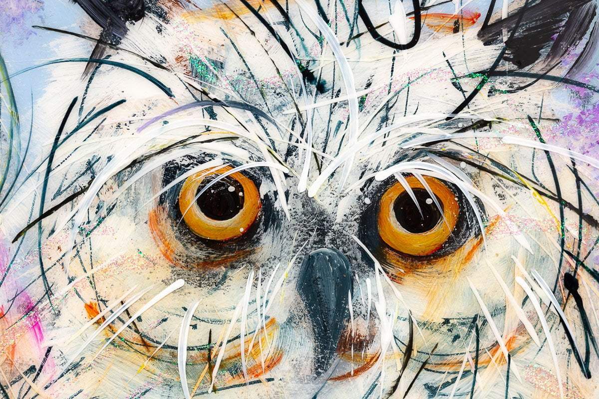 Owl Be Here - Original - SOLD by artist Rozanne Bell - Wyecliffe Galleries