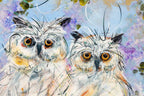 Owl Be Here - Original - SOLD by artist Rozanne Bell - Wyecliffe Galleries