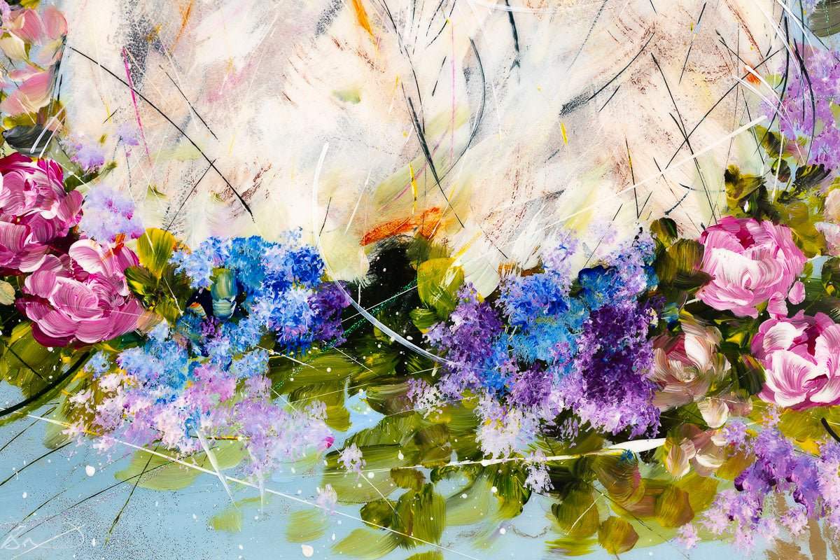 Owl Be Here - Original - SOLD by artist Rozanne Bell - Wyecliffe Galleries