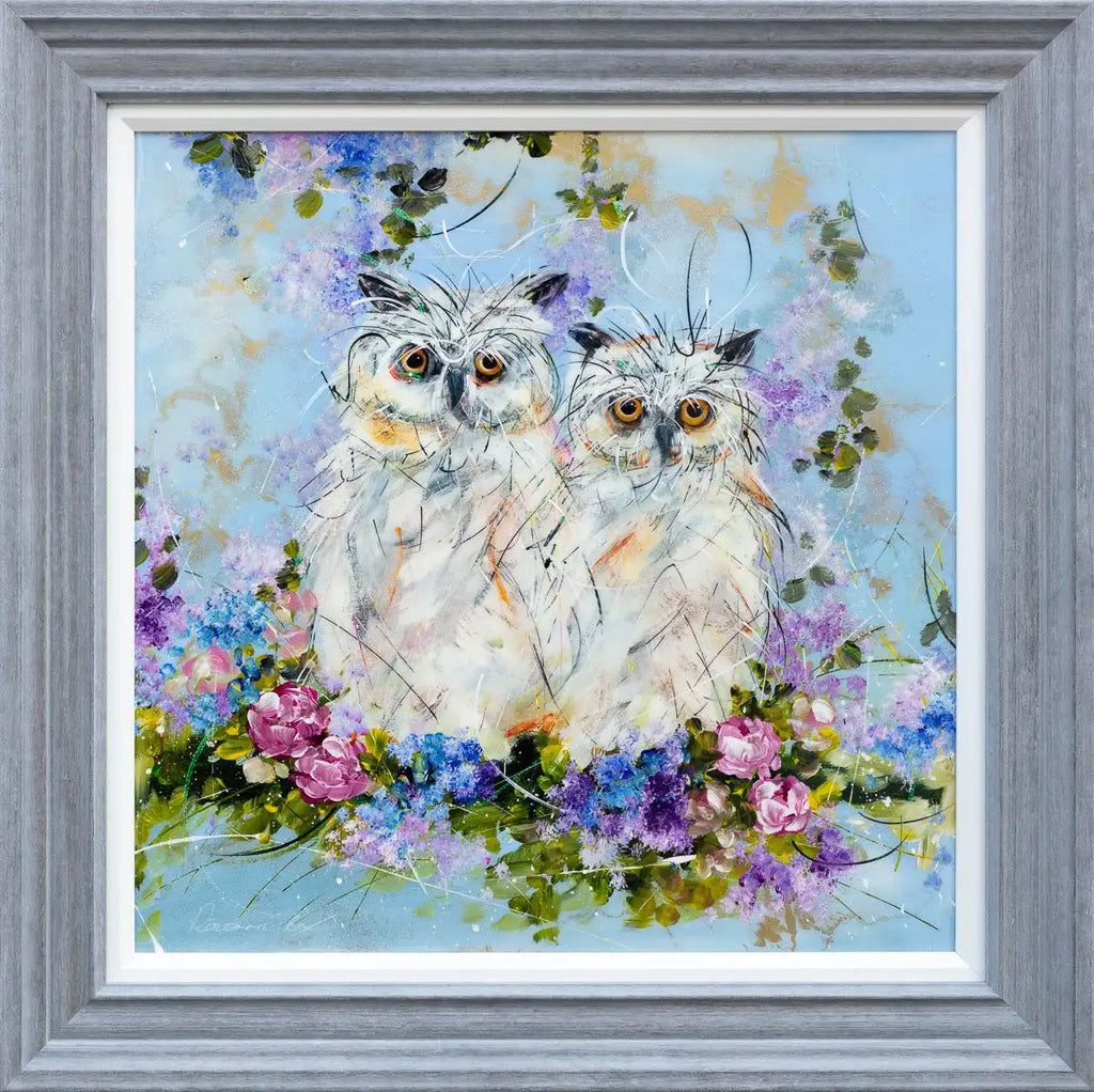 Owl Be Here - Original - SOLD by artist Rozanne Bell - Wyecliffe Galleries