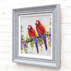 Parrot Play - Original by artist Rozanne Bell - Wyecliffe Galleries