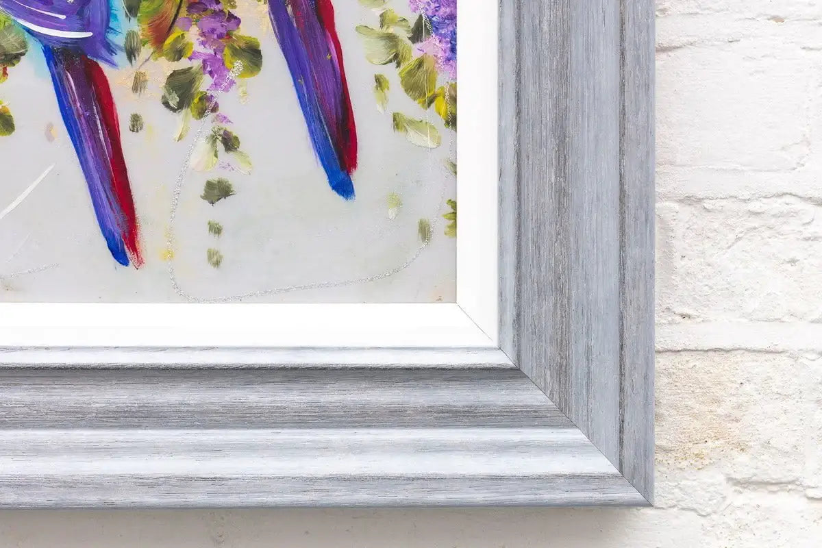 Parrot Play - Original by artist Rozanne Bell - Wyecliffe Galleries