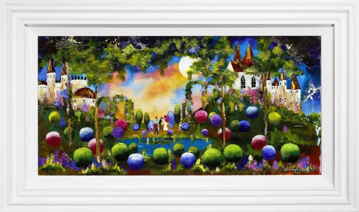 Pastoral Parasol - SOLD by artist Rozanne Bell - Wyecliffe Galleries