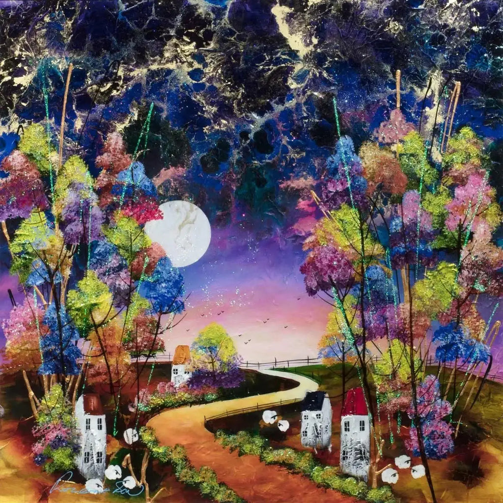 Pastures New - Original - SOLD by artist Rozanne Bell - Wyecliffe Galleries