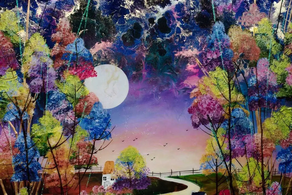 Pastures New - Original - SOLD by artist Rozanne Bell - Wyecliffe Galleries