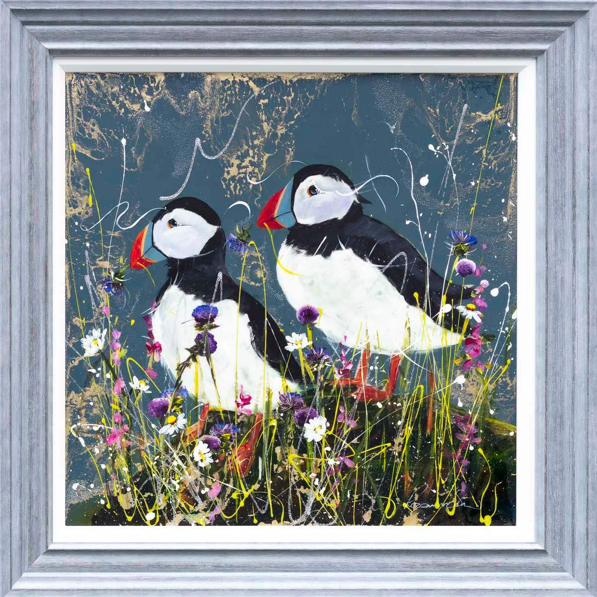Patrick & Paige - Original - SOLD by artist Rozanne Bell - Wyecliffe Galleries