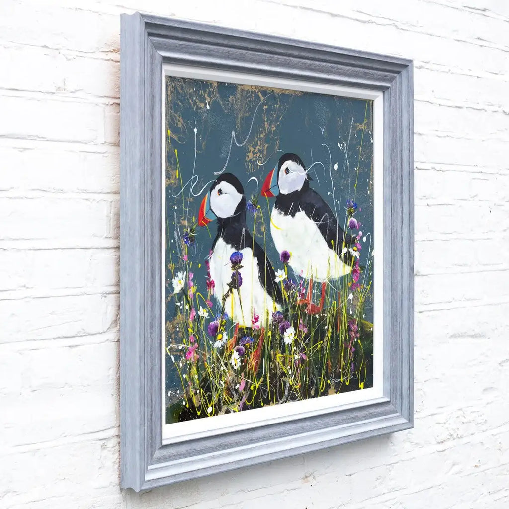 Patrick & Paige - Original - SOLD by artist Rozanne Bell - Wyecliffe Galleries