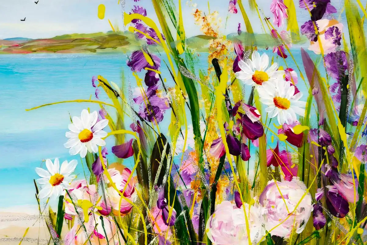 Peace by the Sea - Original - SOLD by artist Rozanne Bell - Wyecliffe Galleries