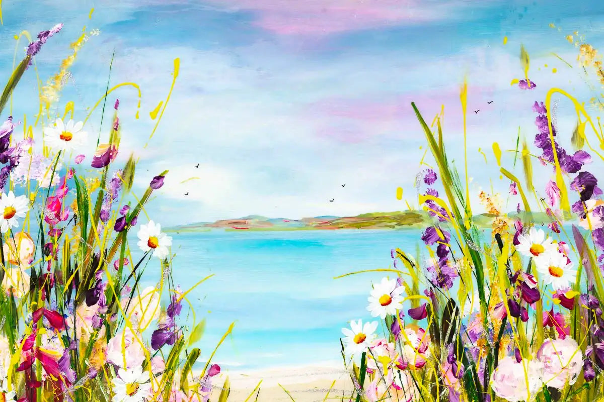 Peace by the Sea - Original - SOLD by artist Rozanne Bell - Wyecliffe Galleries