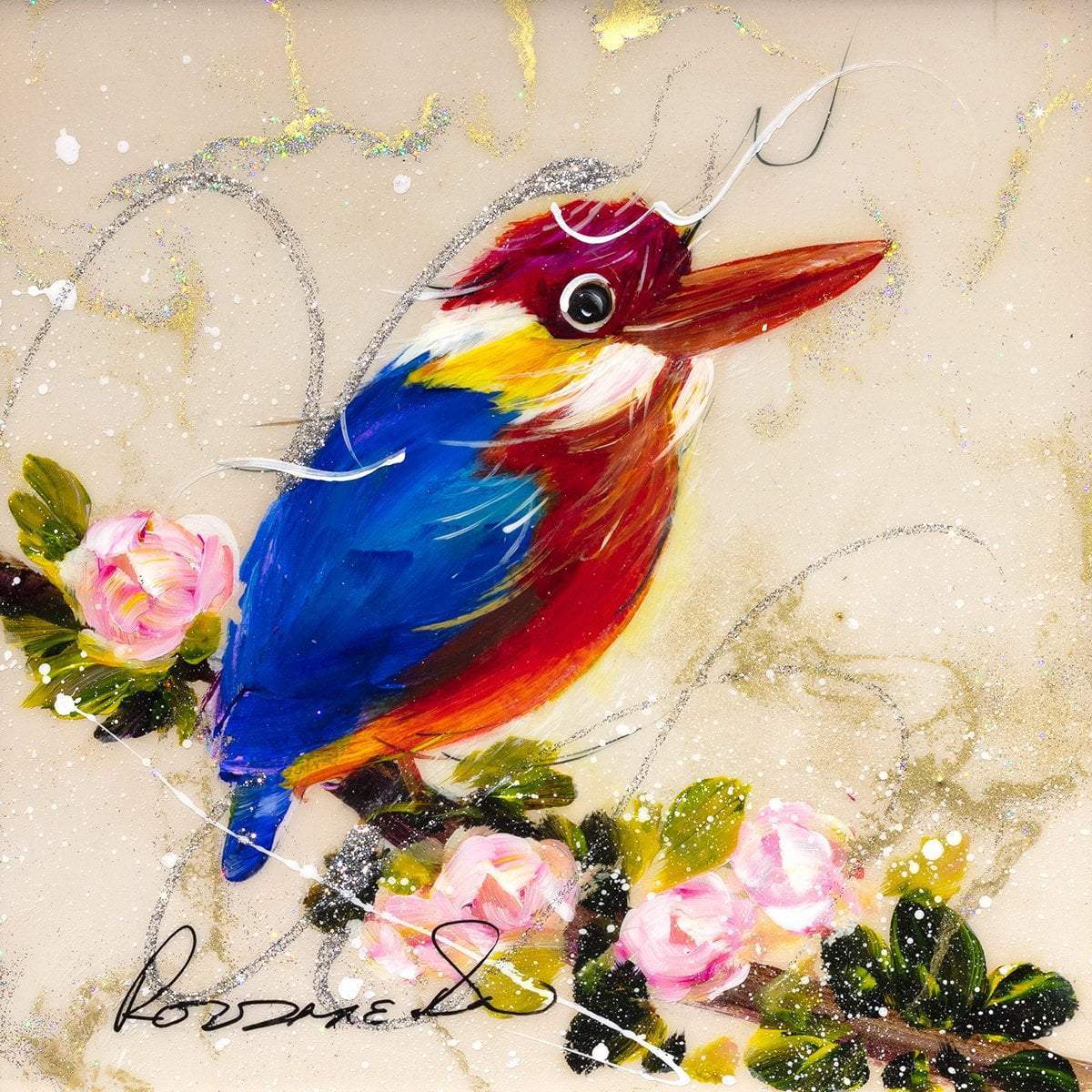 Peaches - Original - SOLD by artist Rozanne Bell - Wyecliffe Galleries