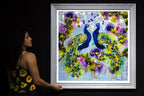 Peacock Paradise - Original - SOLD by artist Rozanne Bell - Wyecliffe Galleries