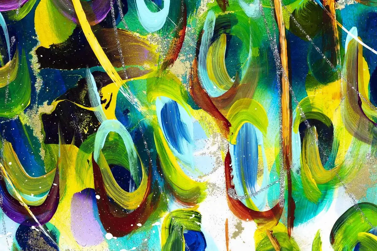 Peacock Fantasy - Original - SOLD by artist Rozanne Bell - Wyecliffe Galleries