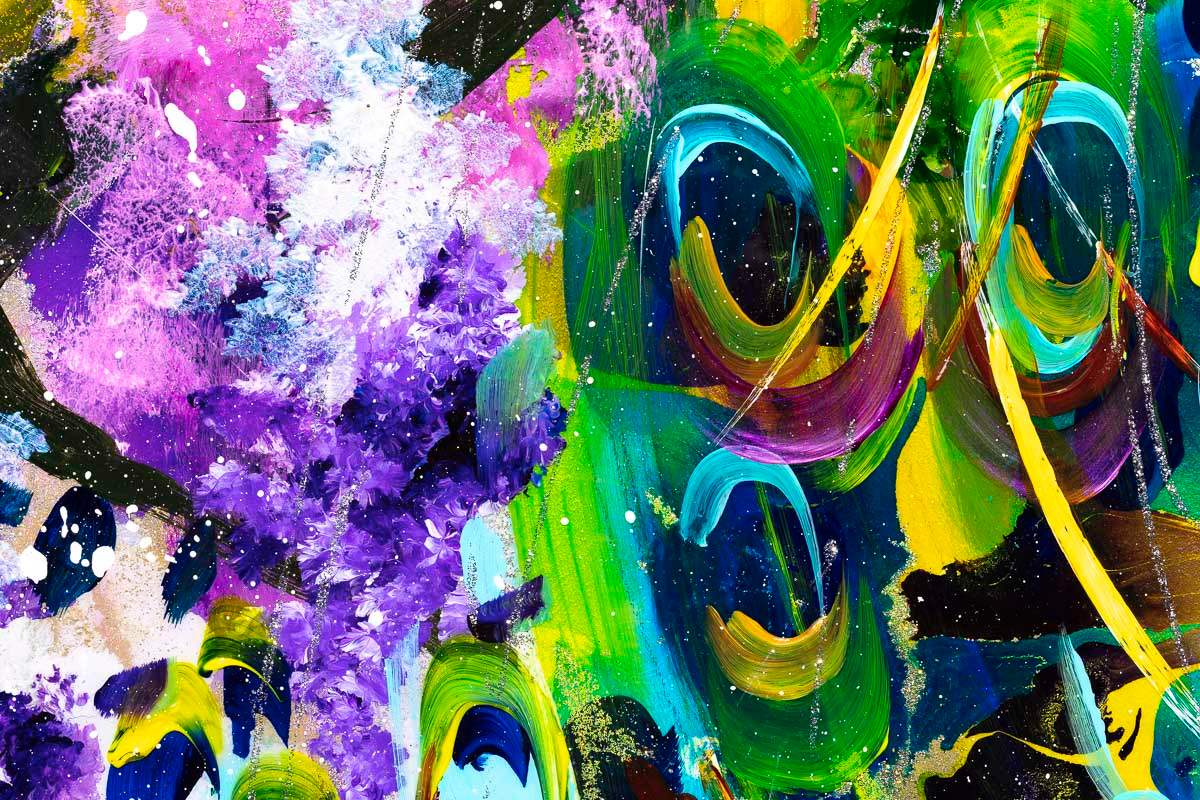 Peacock Fantasy - Original - SOLD by artist Rozanne Bell - Wyecliffe Galleries