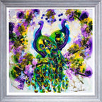 Peacock Fantasy - Original - SOLD by artist Rozanne Bell - Wyecliffe Galleries