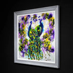 Peacock Fantasy - Original - SOLD by artist Rozanne Bell - Wyecliffe Galleries