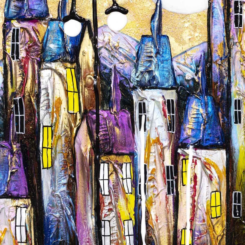 Pearlescent Night I - Original - SOLD by artist Rozanne Bell - Wyecliffe Galleries