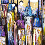 Pearlescent Night I - Original - SOLD by artist Rozanne Bell - Wyecliffe Galleries