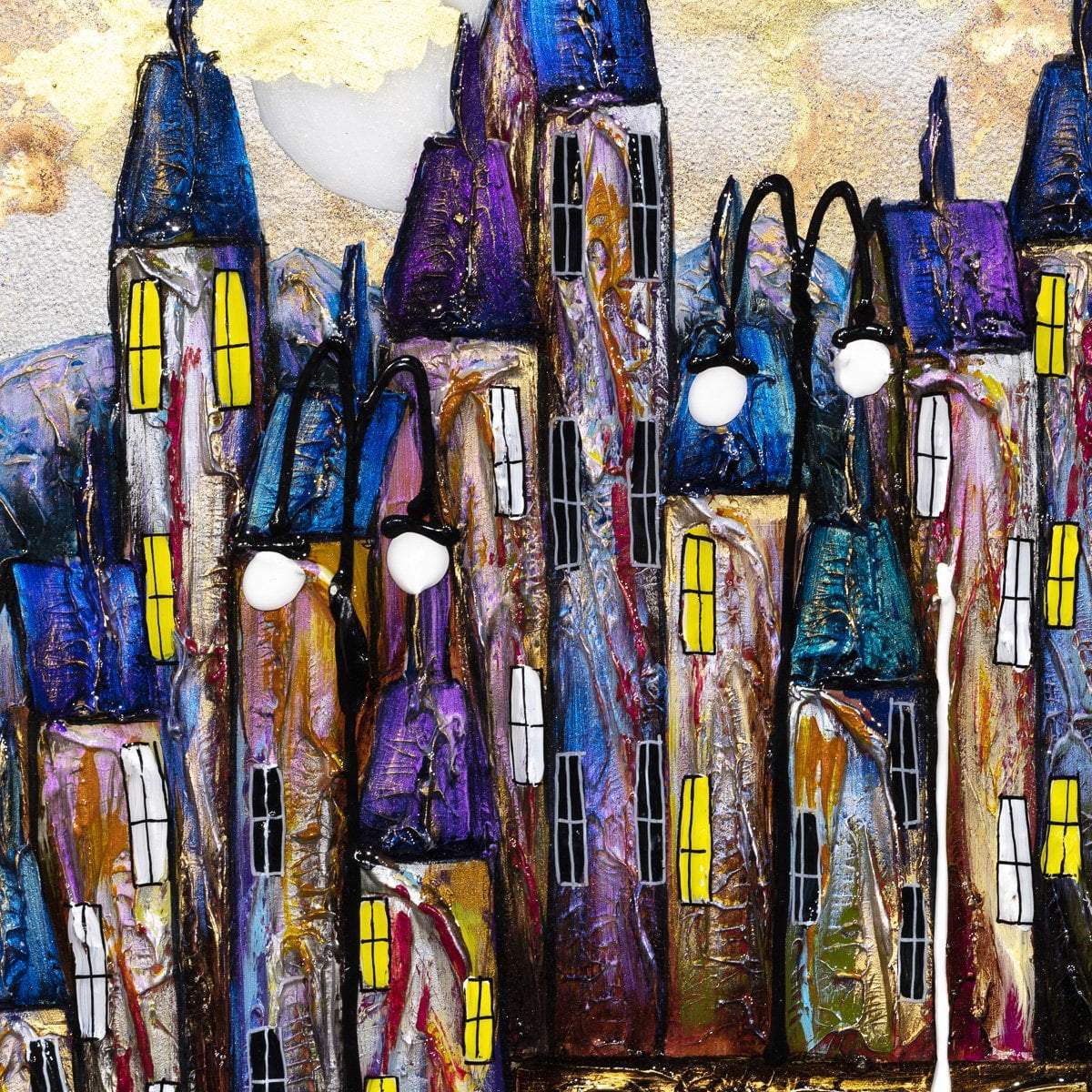 Pearlescent Night II - Original - SOLD by artist Rozanne Bell - Wyecliffe Galleries