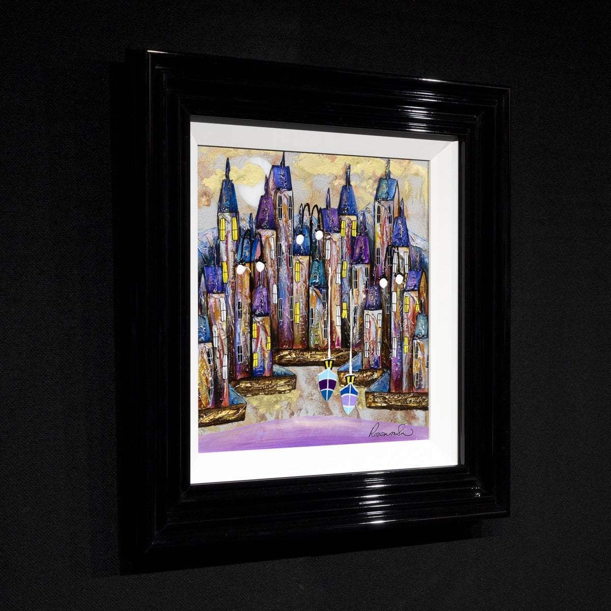 Pearlescent Night II - Original - SOLD by artist Rozanne Bell - Wyecliffe Galleries