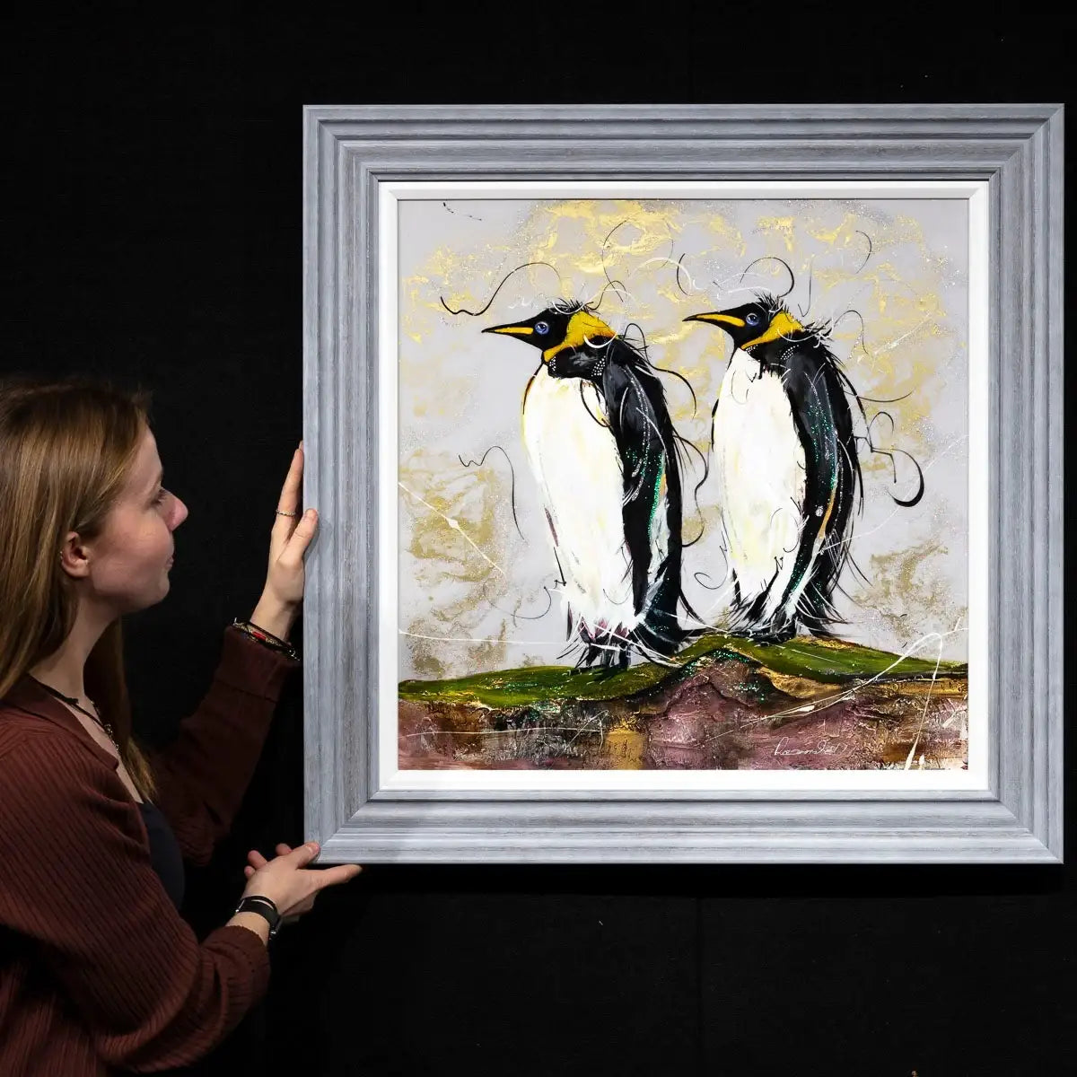 Penelope & Peter - Original - SOLD by artist Rozanne Bell - Wyecliffe Galleries