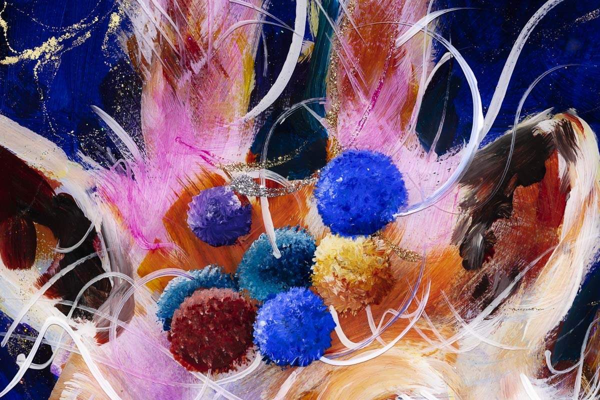 Penny and Polly - Original - SOLD by artist Rozanne Bell - Wyecliffe Galleries