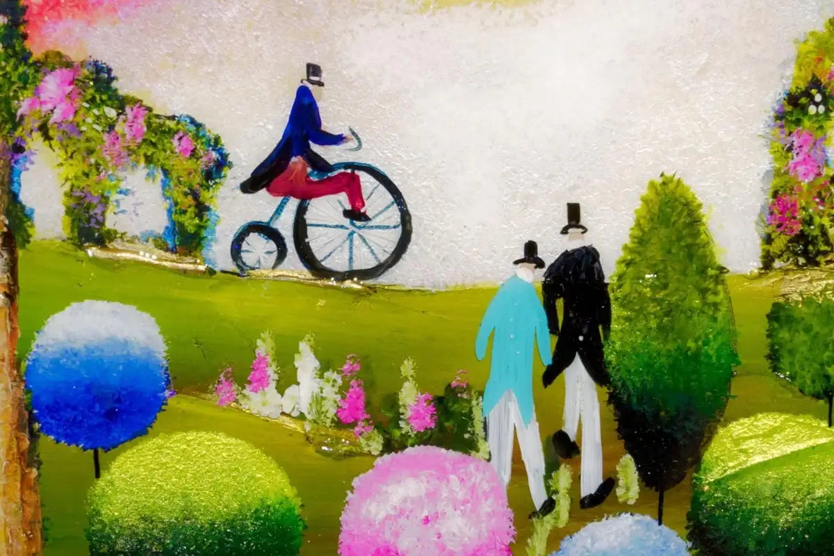 Penny Farthing on Parade - SOLD by artist Rozanne Bell - Wyecliffe Galleries