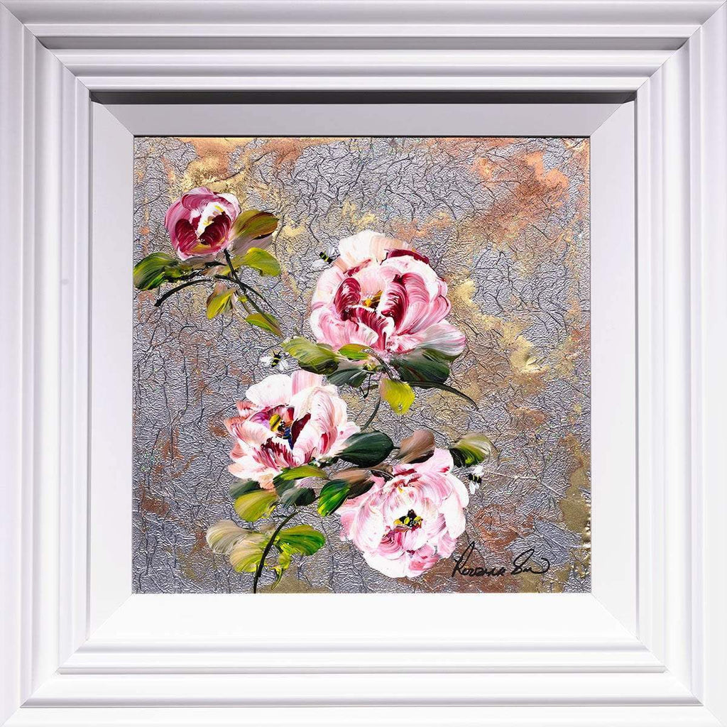 Peony Passion I - Original - SOLD by artist Rozanne Bell - Wyecliffe Galleries