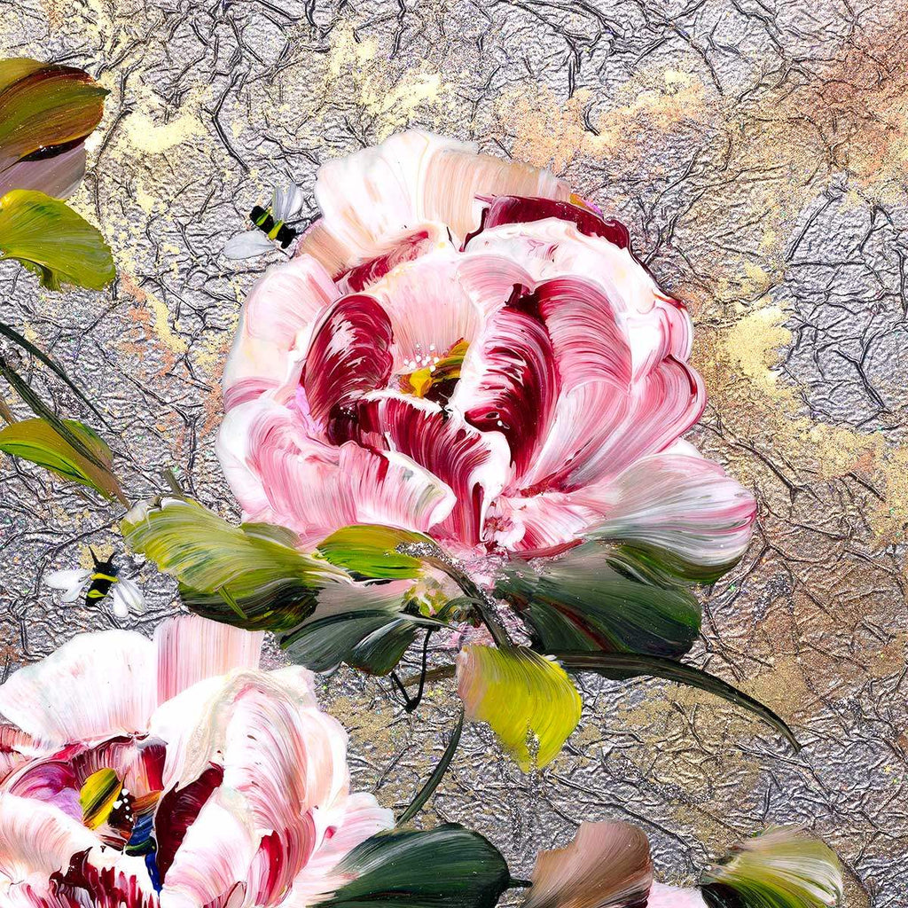 Peony Passion I - Original - SOLD by artist Rozanne Bell - Wyecliffe Galleries
