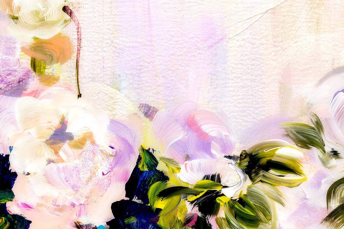 Peony Posy - Original - SOLD by artist Rozanne Bell - Wyecliffe Galleries