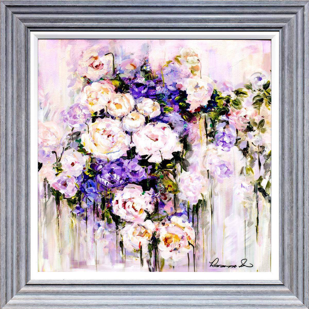 Peony Posy - Original - SOLD by artist Rozanne Bell - Wyecliffe Galleries