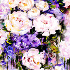 Peony Posy - Original - SOLD by artist Rozanne Bell - Wyecliffe Galleries