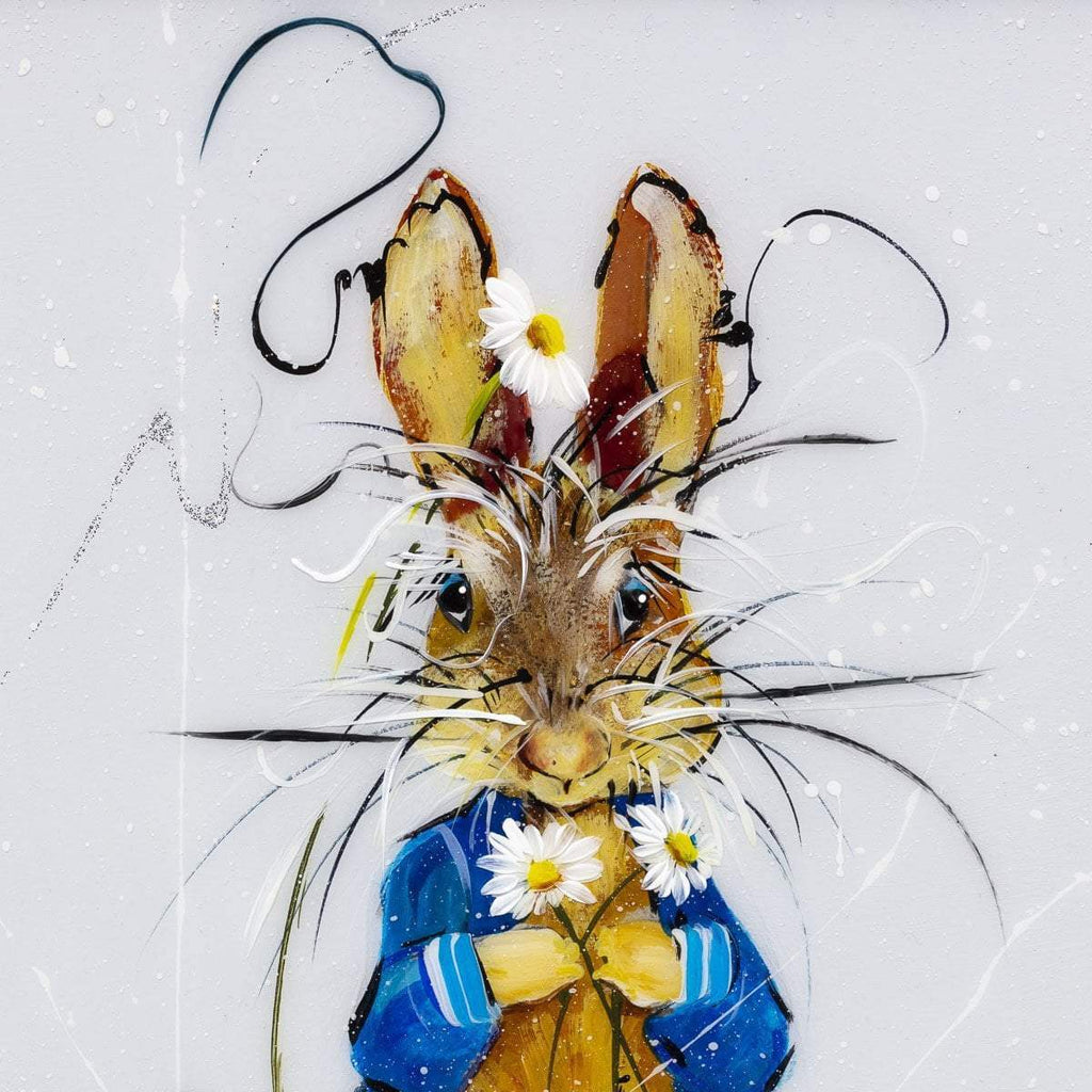 Peter Rabbit & Friends - SOLD by artist Rozanne Bell - Wyecliffe Galleries