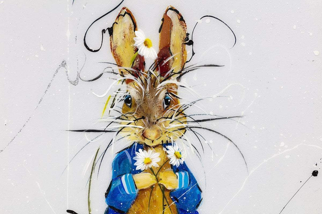 Peter Rabbit & Friends - SOLD by artist Rozanne Bell - Wyecliffe Galleries