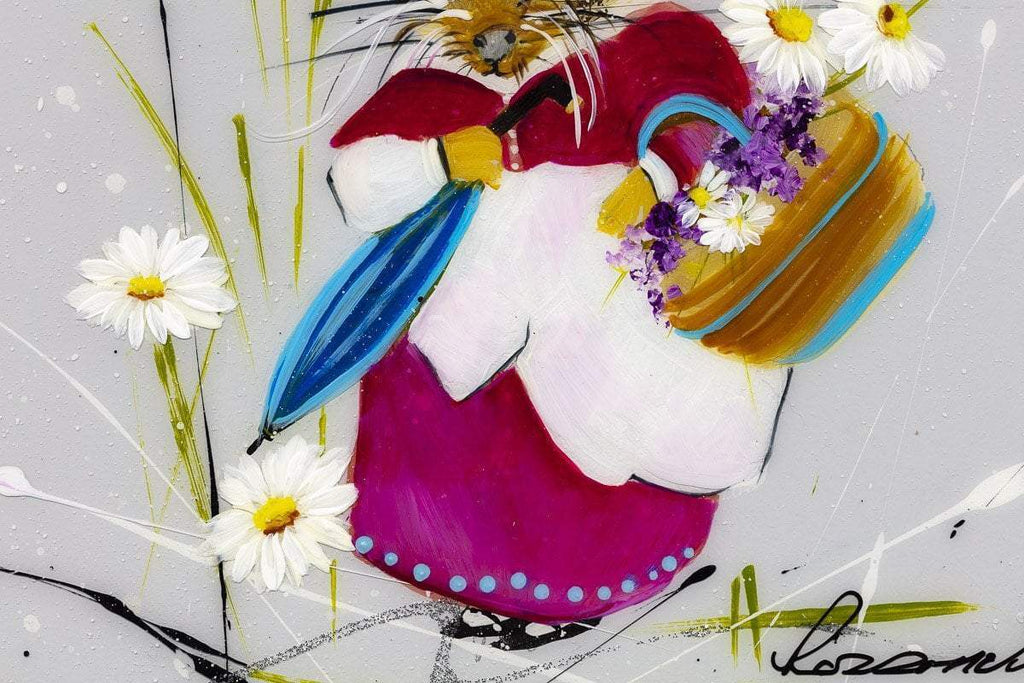 Peter Rabbit & Friends - SOLD by artist Rozanne Bell - Wyecliffe Galleries