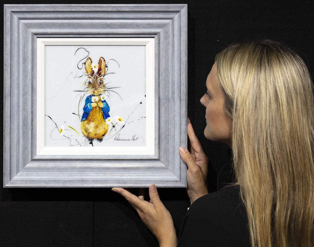Peter Rabbit & Friends - SOLD by artist Rozanne Bell - Wyecliffe Galleries