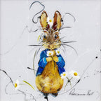 Peter Rabbit & Friends - SOLD by artist Rozanne Bell - Wyecliffe Galleries