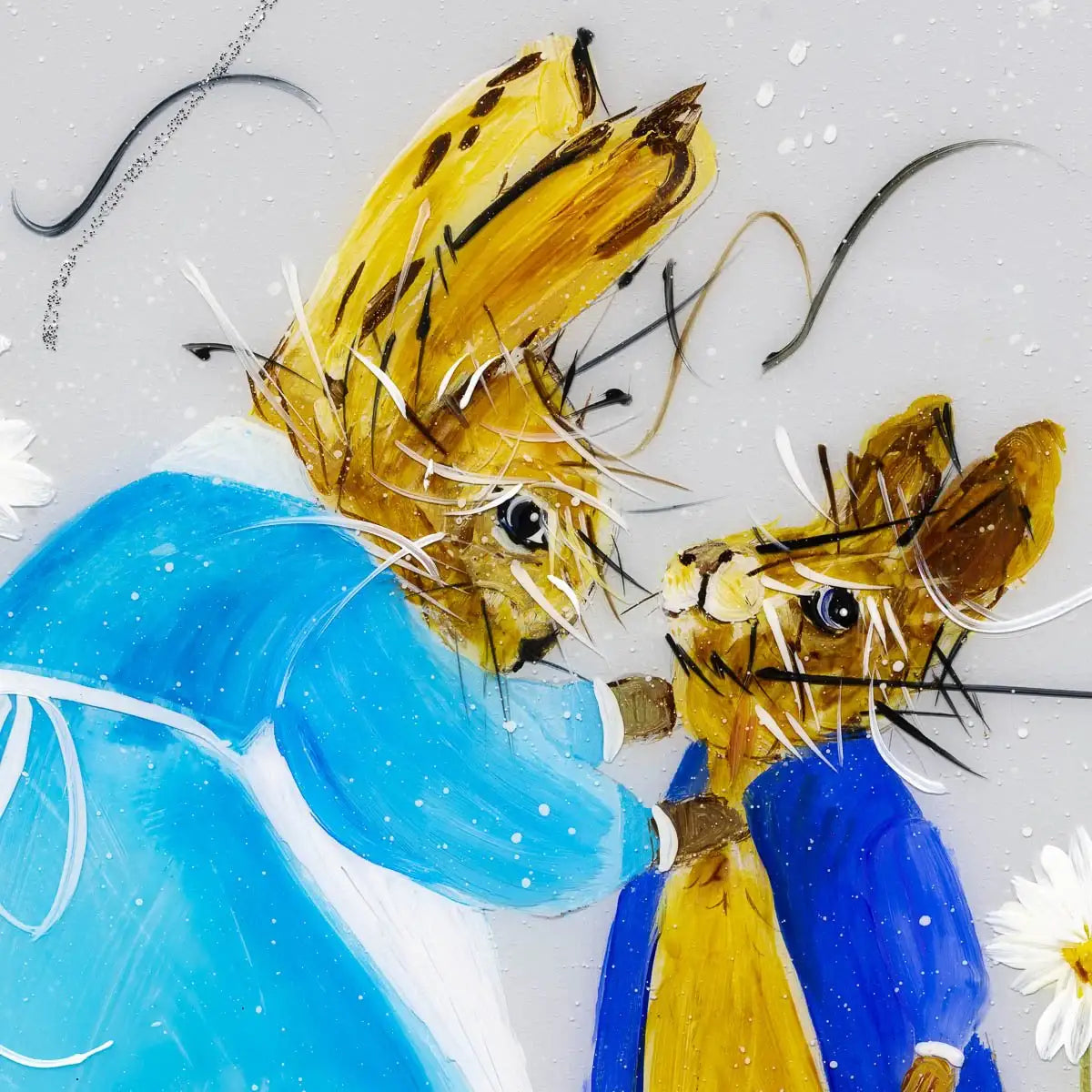 Peter Rabbit & Friends - SOLD by artist Rozanne Bell - Wyecliffe Galleries